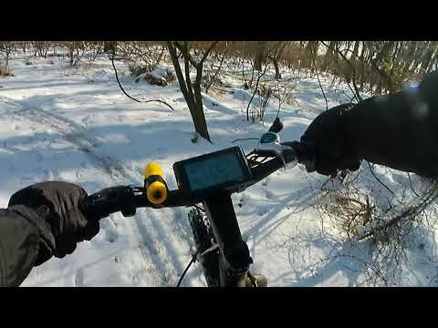 eBike Trail SNOW Ride 2020 | Ecotric 26 inch FAT Tire | EMTB