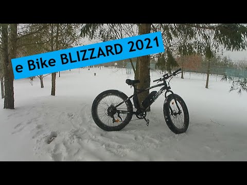 e Bike Blizzard 2021 | Ecotric FAT Tire electric bicycle | Snow Ride