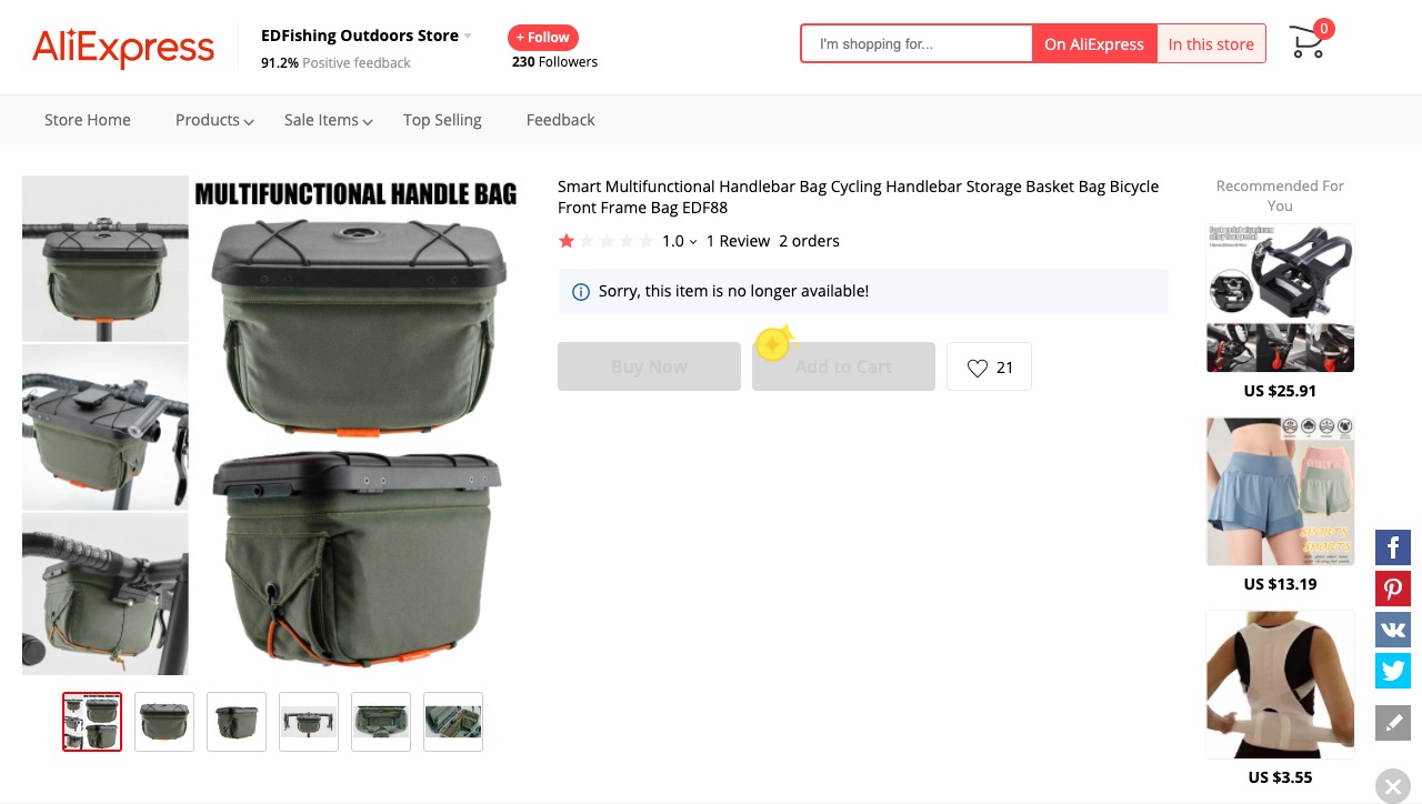 The curious case of the handlebar bag scam