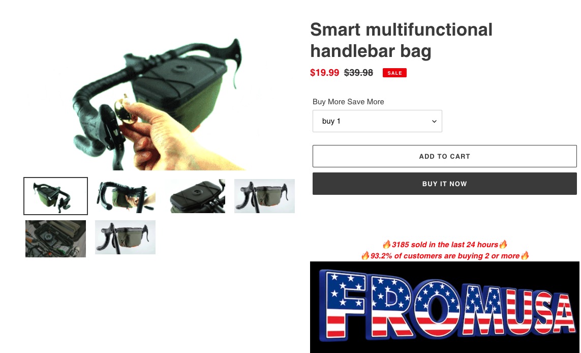 The curious case of the handlebar bag scam