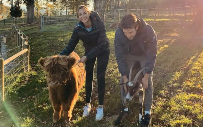 Thibaut Pinot has a new cow