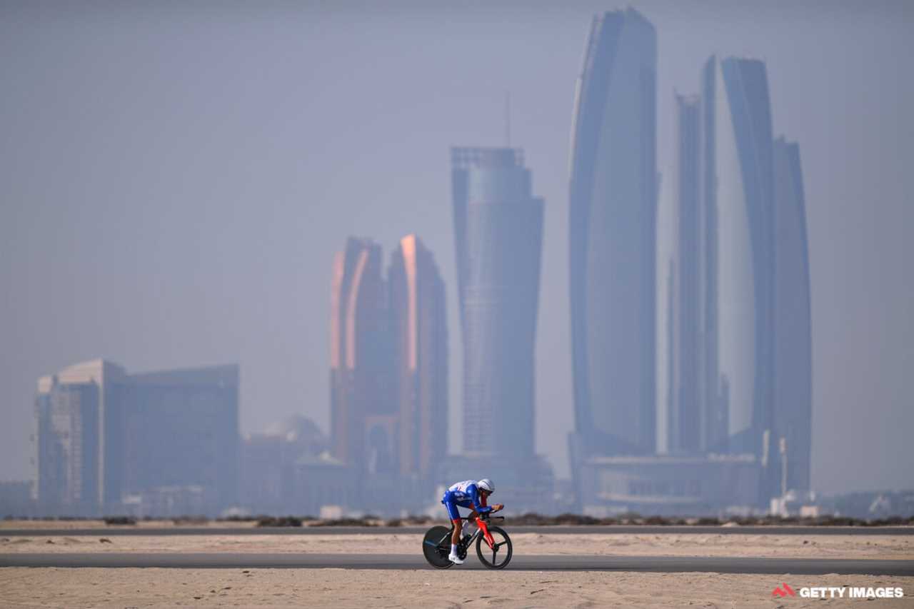 This pro is cleaning up his training route, one ride at a time