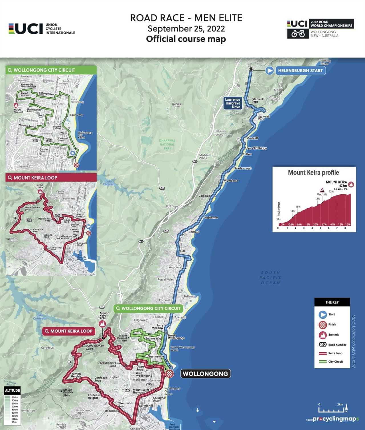 How the courses were designed for the 2022 Wollongong Road Worlds