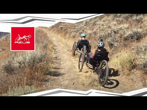 Recumbent Trike Path Riding with Seeker - The Fingerless Biker
