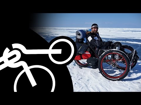 Winter months Baikal|Full flick|Baikal Lake Crossing by Recumbent Bike