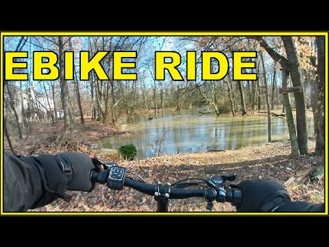 eBike Trail Ride in the Mud | Throttle Only POV Woods Cruise