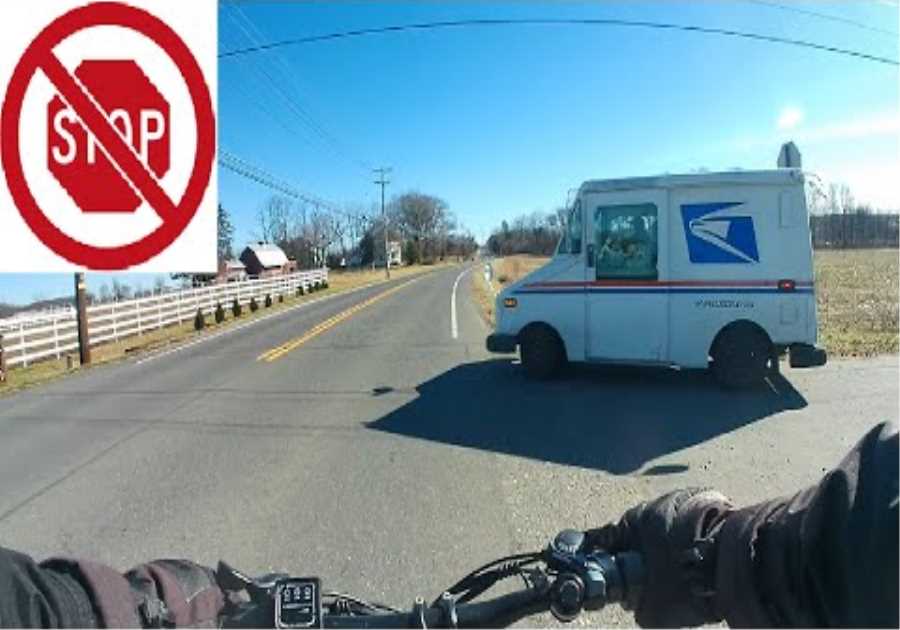 Mailman Fails to Stop | eBike Close Calls