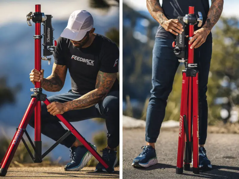Feedback Sports Pro Mechanic lightweight folding aluminum bicycle repair stand, collapsible