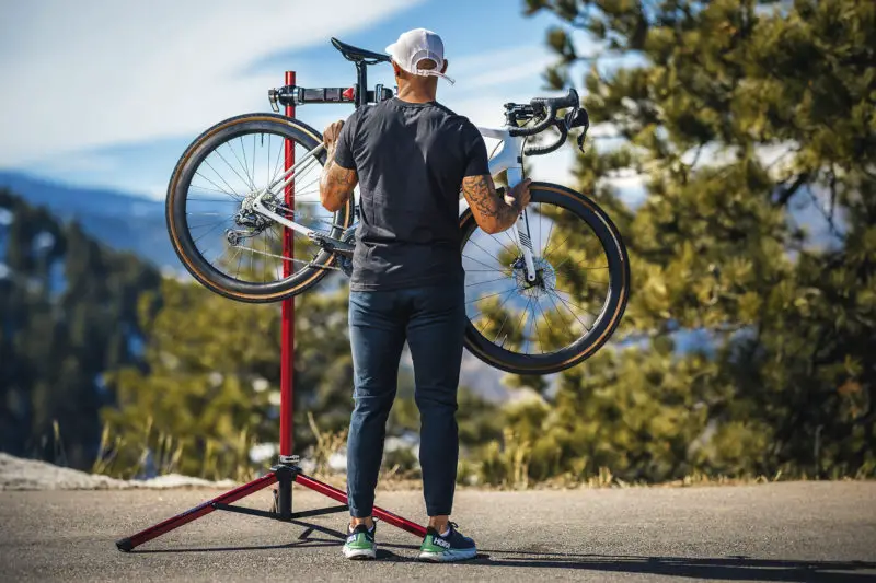 Feedback Sports Pro Mechanic lightweight folding aluminum bicycle repair stand