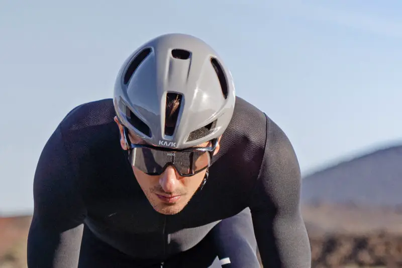 2023 Kask Utopia Y aero road helmet updated with improved fit & finish, front