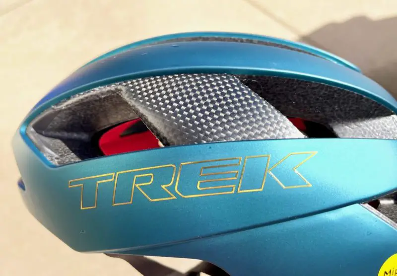 Trek Velocis Helmet side in the sun