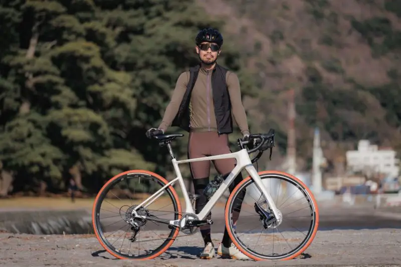 Gravelking Limited Edition Sunset Orange on bike