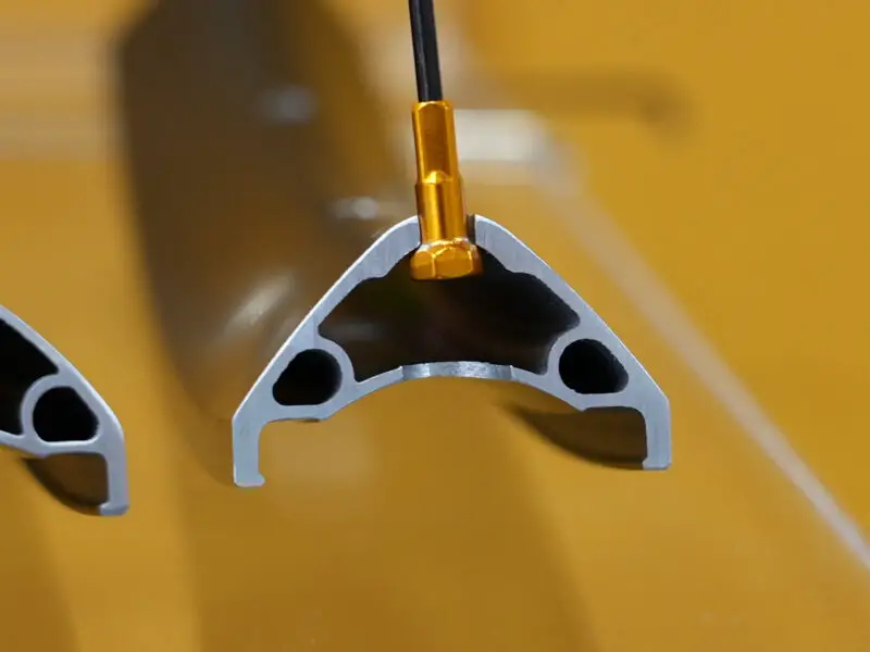 jetset rim with reinforced spoke holes that allow for any angle