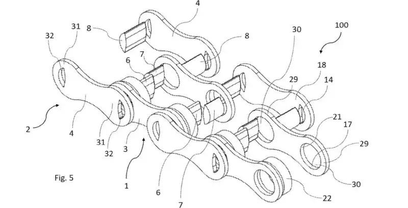 ceramicspeed rocker joint roller chain exploded view