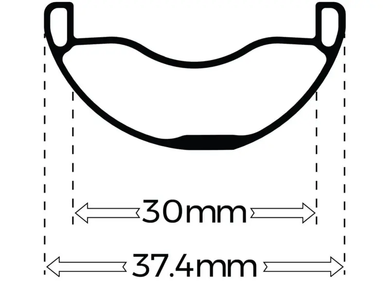 industrynine en300 alloy rim profile internal external width