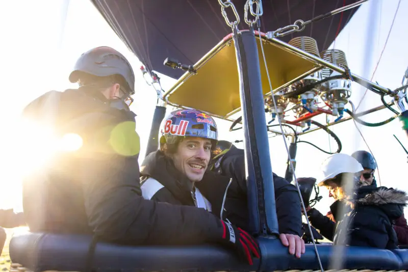 Don’t Look Down: Kriss Kyle Rides BMX in Hot Air Balloon-Suspended Bowl