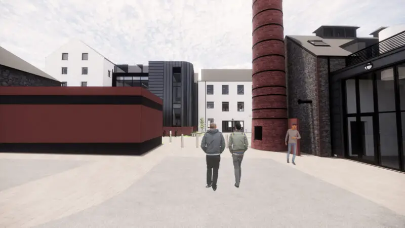 artists impression of mtb innovation center scotland tweed valley