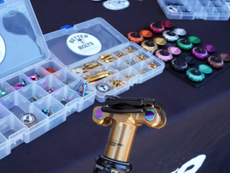 Better Bolts custom titanium bolt kits for mountain bikes