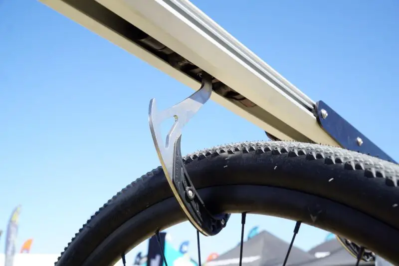 Stashed Sliding Bike Storage the hook and slider