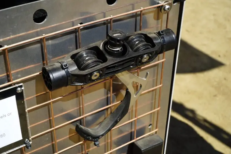 Stashed Sliding Bike Storage what the hook looks like