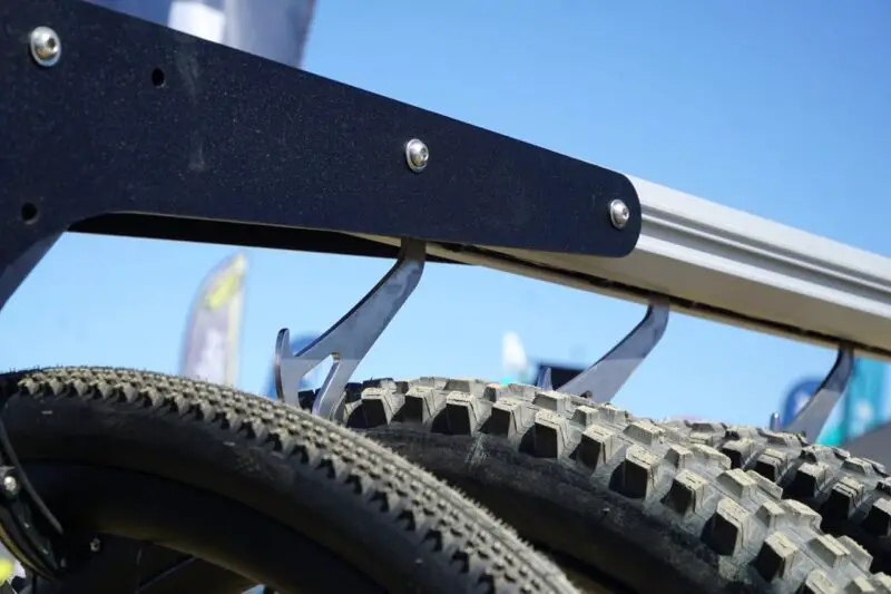 Stashed Sliding Bike Storage close together