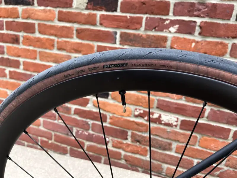 Teravail Telegraph road tires on the bike