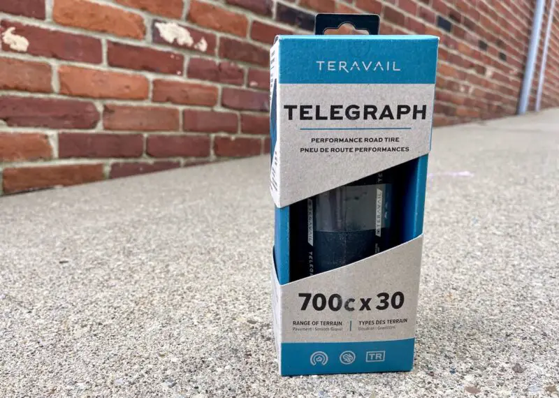 Teravail Telegraph road tires packaging