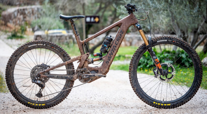 Next-gen Shimano eMTB ebikes transformed with AutoShift FreeShift automatic shifting, powered by LinkGlide, EP-801 & 11sp XT Di2, photo by Dan Milner, Santa Cruz Bullit CC