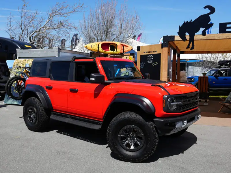 2023 ford bronco raptor SUV in red