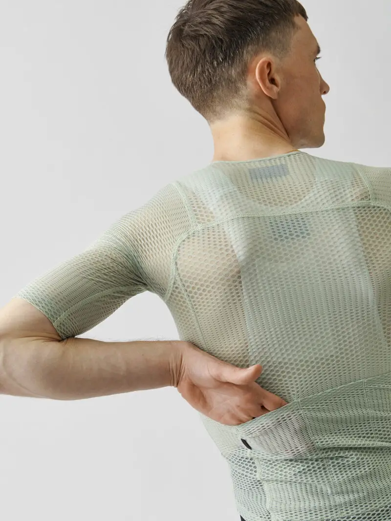 Pas Normal Studios Mechanism Pro ultralight road bike racing clothing, mesh zipless jersey back