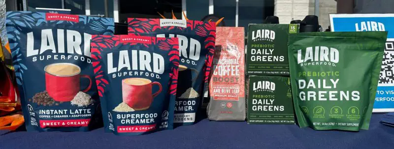 laird hamilton daily greens health drink and boosted coffee creamers