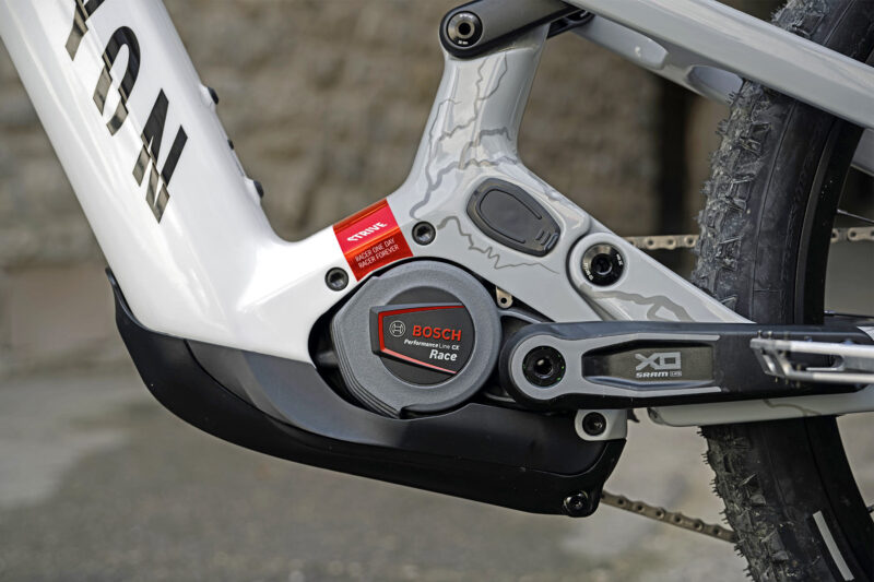 2023 Canyon Strive:ON CFR eMTB, race-ready carbon enduro ebike, photo by Boris Beyer, Bosch Performance Line CX Race motor