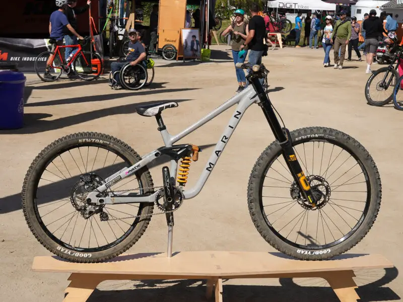 prototype marin alloy downhill mountain bike with horst link suspension
