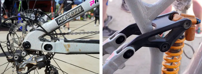 prototype marin alloy downhill mountain bike with horst link suspension