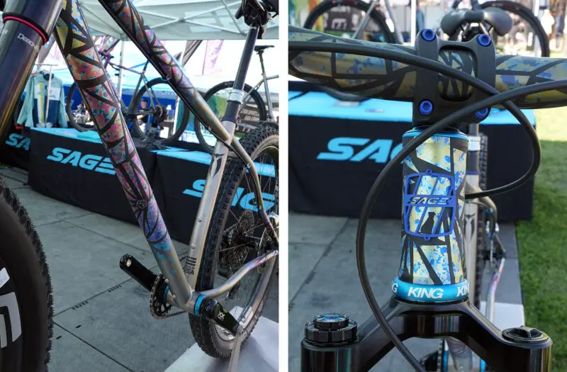 custom painted titanium bicycles from sage cycles