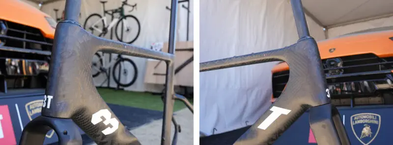 3T woven carbon fiber road bike frame is made in italy
