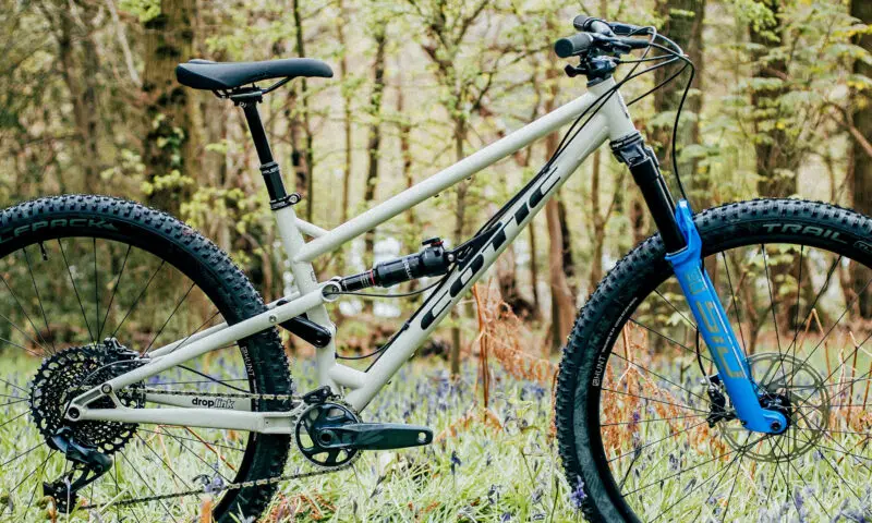 Cotic FlareMAX Gen5, 125mm steel full-suspension trail bike, made-in-the-UK, photo by Richard Baybutt, frameset detail