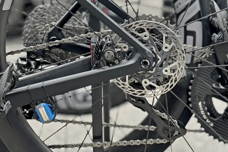 Carbon-Ti X-Rotor SteelCarbon 3 prototype centerlock disc brake rotors, iPhone snap