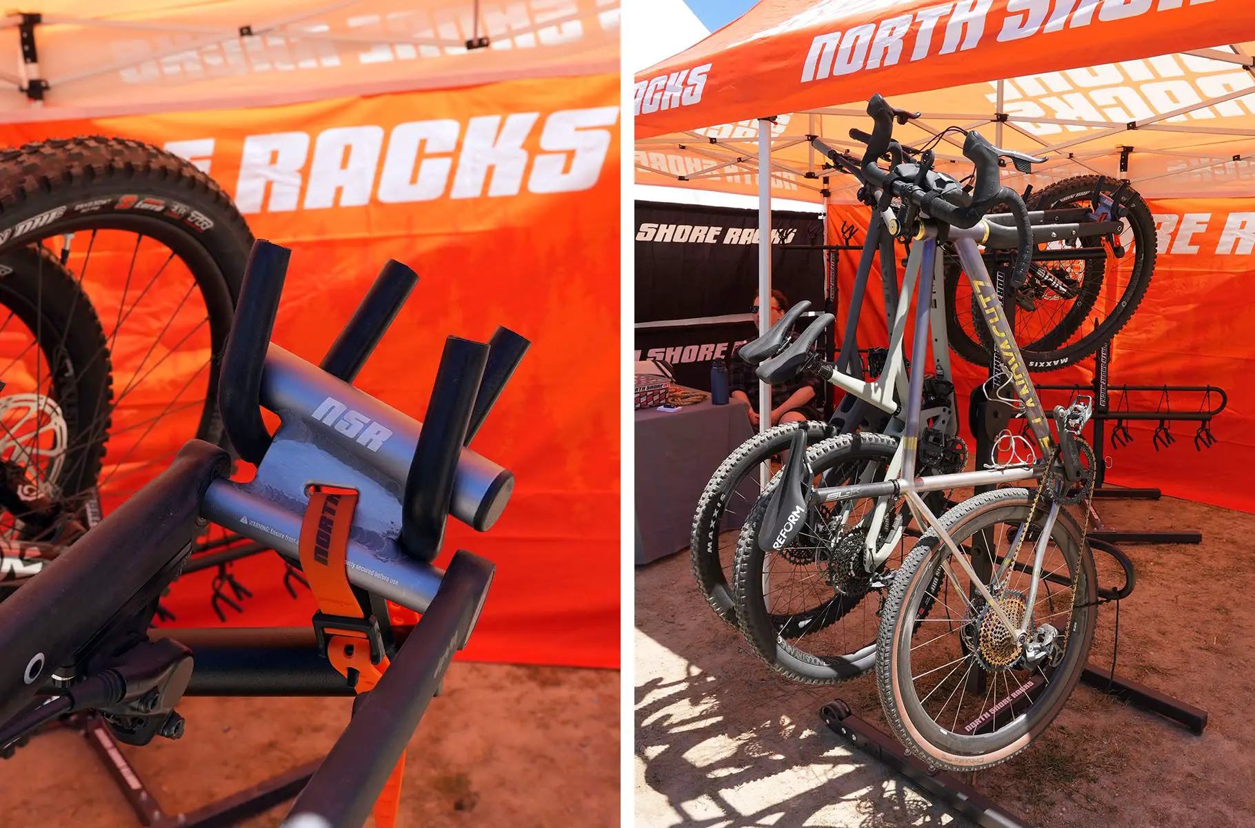 north shore racks adapter for hanging a road bike