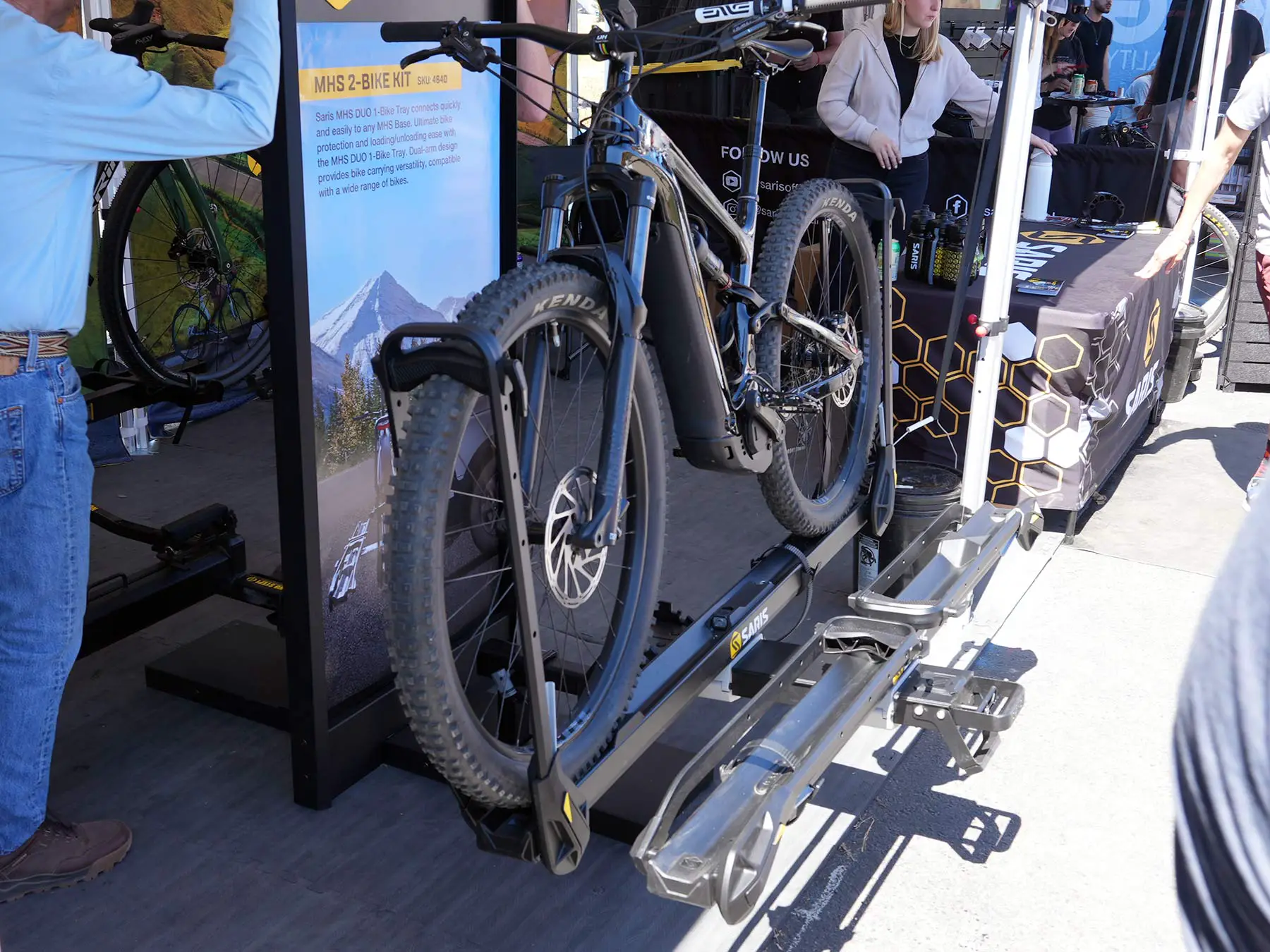 saris hitch bike racks with e-bike ratings and cargo trays