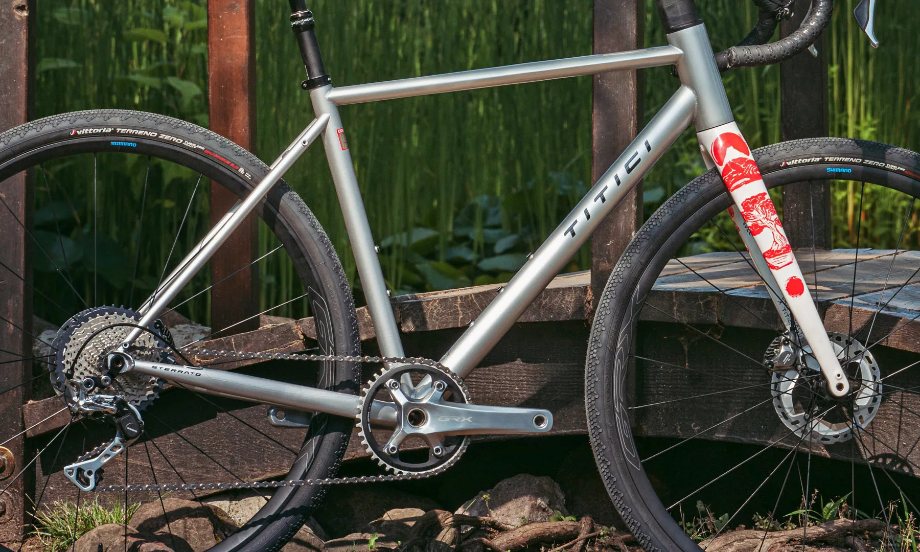 Titici Sterrato GRX LE limited edition handmade Italian steel gravel bike, frame detail