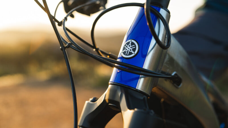 The fork tube of the YDX-MORO 07 Special Edition