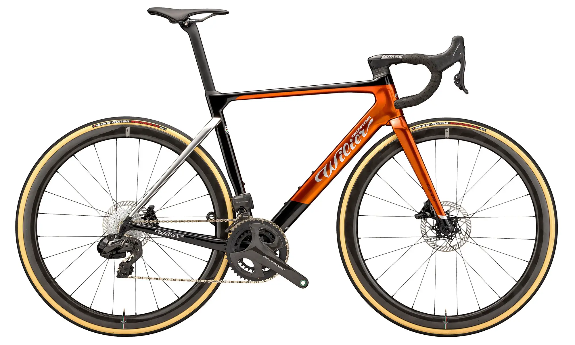 Wilier Filante SLR Ramato edition carbon aero road bike with new Campy Super Record Wireless 12sp groupset, 14,500€