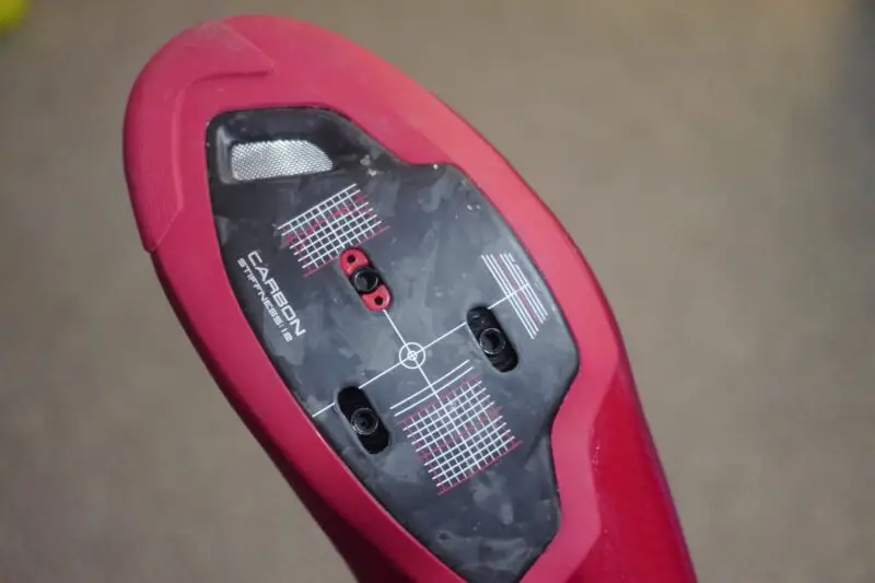 Sole ventilation on the Shimano S-Phyre RC9