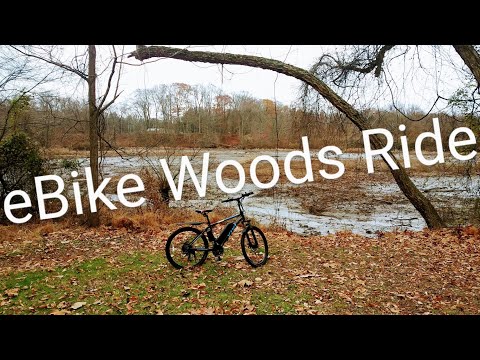 Off-road eBike Ride Through the Woods