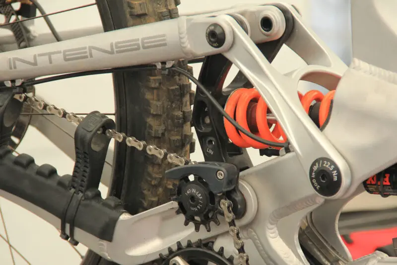 joe breedon intense dh race bike linear progressive shock positions