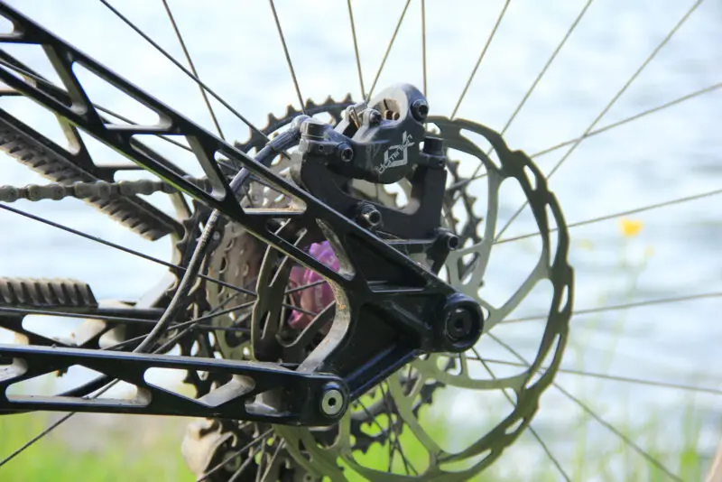 gamux all mountain bike prototype non drive side horst pivot