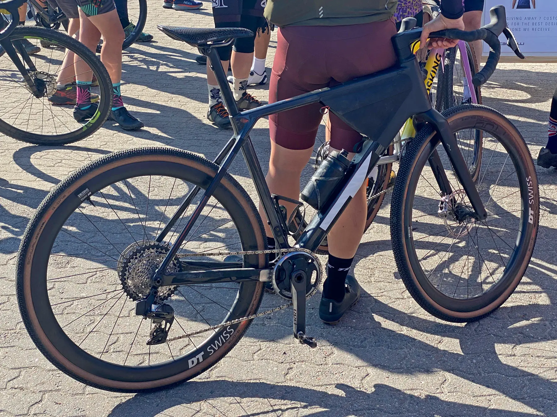 Canyon CFR prototype gravel race bike at FNLD GRVL, development bike pre-ride