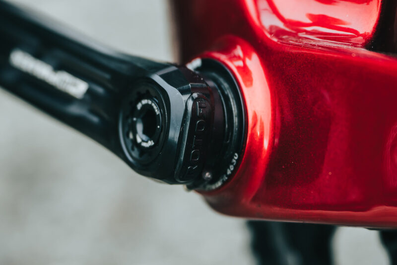 rotor 2inpower sl lightweight dual leg power meter crankset closeup details