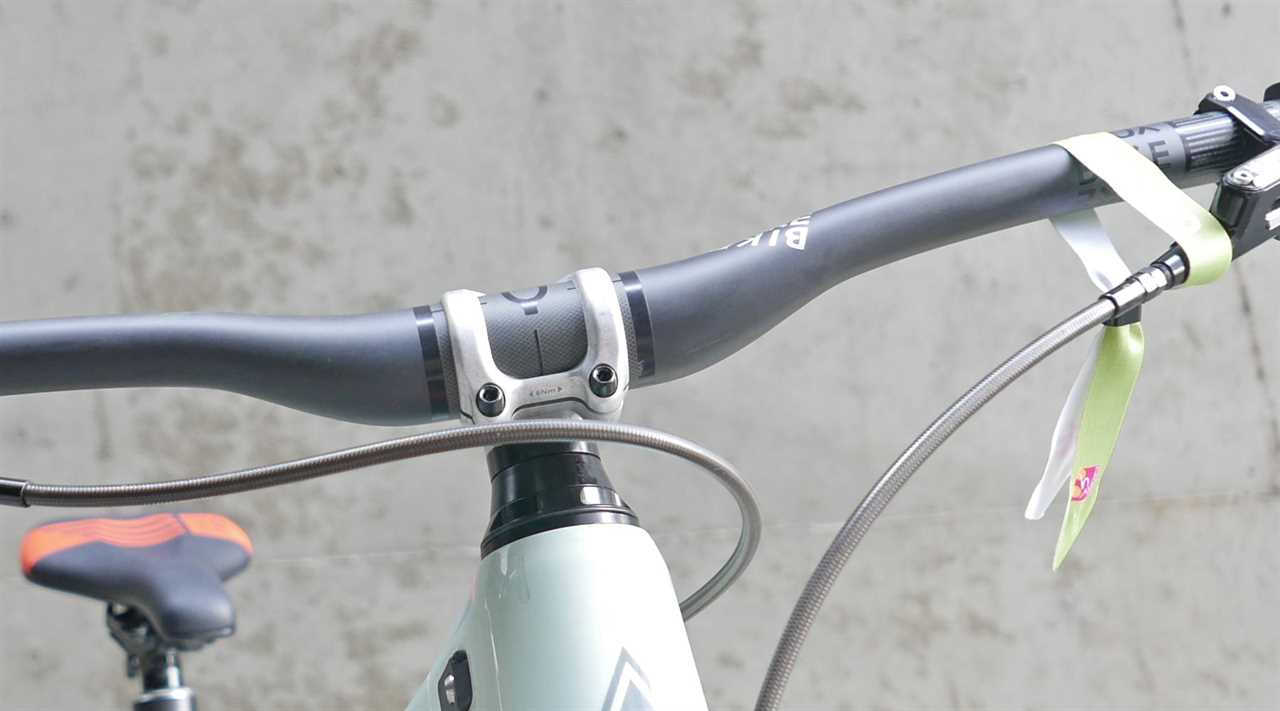 BikeYoke Prototype 35mm comfort mountain bike handlebar detail